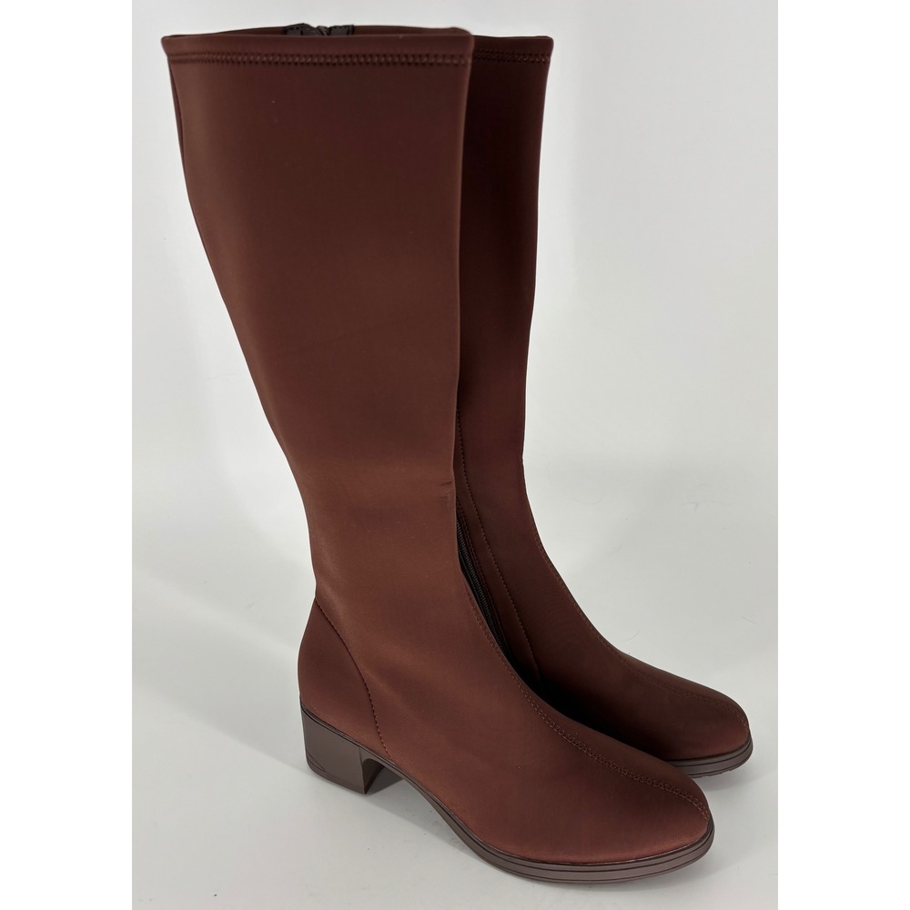 Cliffs By White Mountain Humbert Tall Shaft Boots Brown Fabric Women Size 9.5